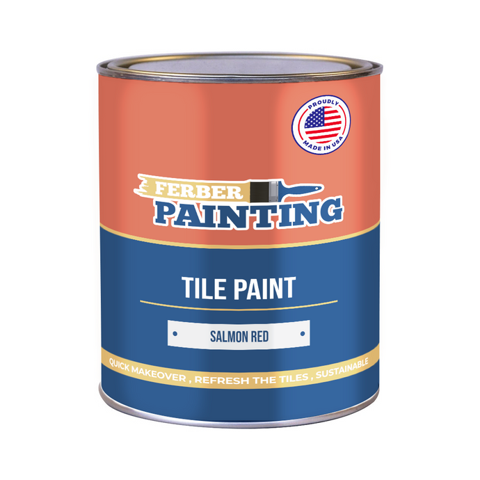 Tile Paint Salmon red