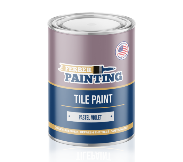 Peinture pour carrelage violet pastel